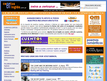 Tablet Screenshot of cuentoseningles.com.ar